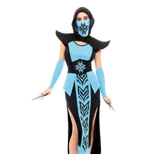 Cargar imagen en el visor de la galería, Disfraz Ninja Kombat Mujer Adulto para Carnaval Fiesta Teatro