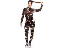 Cargar imagen en el visor de la galería, Disfraz Soldado Militar Mujer Adulto Camuflaje Carnaval Fiesta Teatro juego