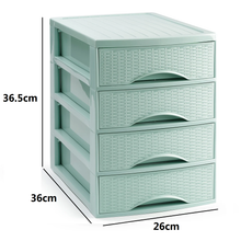 Cargar imagen en el visor de la galería, Cajonera de Sobremesa Imitación Rattan A4 con en Plástico Duro. Ideal para Organizar la Oficina