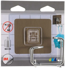 Cargar imagen en el visor de la galería, Accesorios para el baño Cesta Estante Rectangular, Jabonera, Portarollo, Gancho de Acero Inoxidable Con Tarjeta Adhesivo 3M - Tendance