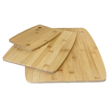 Cargar imagen en el visor de la galería, Juego de Tablas de Cortar de Bambú, Tabla de Cortar de Cocina Rectangular 3 Tamaños