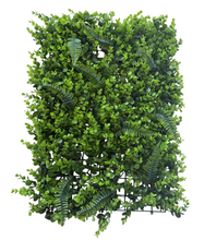 Cargar imagen en el visor de la galería, Panel de seto artificial, 60 × 40 cm planta artificial alfombra verde pared seto valla follaje panel casa boda panel, exterior hierba verdor hiedra valla privacidad pantalla