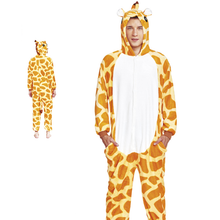 Cargar imagen en el visor de la galería, Disfraz Pijama Jirafa Adulto Unisex Para Carnaval Fiestas
