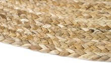 Cargar imagen en el visor de la galería, Alfombra redonda trenzada de yute – Diámetro 110 cm