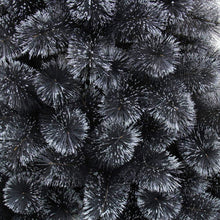 Cargar imagen en el visor de la galería, Árbol de pino negro y verde con nieve Navidad Artificial rama soporte metal PVC 60-210 cm