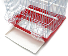 Cargar imagen en el visor de la galería, Jaula Pájaros Pequeño para Pajarera Periquito Canarios Metal Grande con Comedero Bebedero Saltador Color al Azar BPS-12010