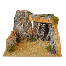 Cargar imagen en el visor de la galería, Cueva de Corcho Navideño Para Decoracion Navidad de Belén Nacemiento