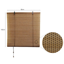 Cargar imagen en el visor de la galería, Persiana Enrollable de Bambú Natural Marrón | Estor de Bambú para Ventana y Puerta | Cortina Decorativa con Cuerda Ajustable