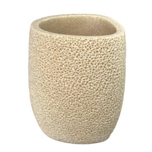 Cargar imagen en el visor de la galería, Tendance - Accesorios de baño de poliresina Vaso Portacepillos de Dientes, Dispensador de jabón, Plato de jabón / jabonera, Escobillero de aseo / Cepillo de inodoro Ovalado Beige natural efecto Esponja del Mar