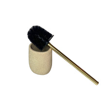 Cargar imagen en el visor de la galería, Tendance - Accesorios de baño de poliresina Vaso Portacepillos de Dientes, Dispensador de jabón, Plato de jabón / jabonera, Escobillero de aseo / Cepillo de inodoro Ovalado Beige natural efecto Esponja del Mar