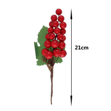 Cargar imagen en el visor de la galería, Decoración Navideña Artificial para Árbol de Navidad – Ramos Decorativos con Frutos Rojos, Flores de Pascua y Muérdago – Varias Opciones para Decorar Árbol, Centro de Mesa y Hogar