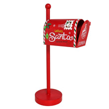 Cargar imagen en el visor de la galería, Buzón Americano de Metal Rojo Esquina – Decoración de Navidad 20.5x16x34 cm