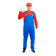 Cargar imagen en el visor de la galería, Disfraz Fontanero Rojo / Verde Hombre Adulto para Carnaval Fiesta Teatro Cumpleaños