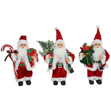 Cargar imagen en el visor de la galería, Figura Papa Noel Santa Clau de Pie con Regalo a la Mano Para Decoración de Navidad