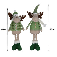 Cargar imagen en el visor de la galería, Muñeco Reno Verde Navideño – Decoración de Navidad