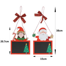 Cargar imagen en el visor de la galería, Set 2 Colgantes de Madera de Navidad - Adornos Decorativos Festivos con Diseño Navideño