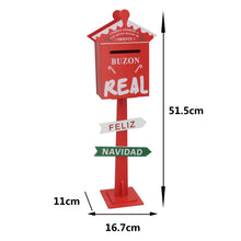 Cargar imagen en el visor de la galería, Buzón Real de Navidad - Decoración Navideña de Madera para Cartas de Reyes Magos, Adorno Festivo para Hogar y Regalo Infantil