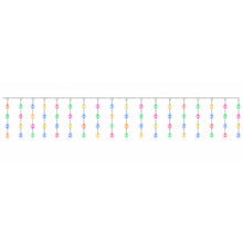 Cargar imagen en el visor de la galería, Cortina de Luces LED Multicolor, Blanco Cálido y Blanco Frío con Pilas | Cable Transparente | 8 Funciones y Temporizador | Interior y Exterior | Navidad | Kmt Style