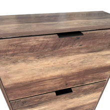 Cargar imagen en el visor de la galería, Zapatero de Madera Vintage – 3 Cajones Abatibles para 18 Pares de Zapatos