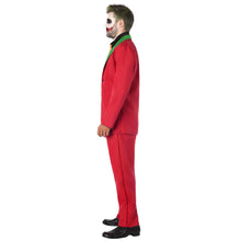 Cargar imagen en el visor de la galería, Disfraz Payaso Joker Rojo Hombre Adulto Para Halloween Carnaval Teatro