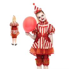 Cargar imagen en el visor de la galería, Disfraz Payasa Loca Niña Infantil Para Halloween Carnaval Teatro