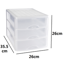 Cargar imagen en el visor de la galería, Cajonera Plastico sobremesa de 2,3,4 cajones blanco , negro