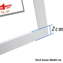 Cargar imagen en el visor de la galería, Maxia Market - Marco de foto de Madera, Marcos Diplomas, Portafoto de Pared Para Decoración de Casa, Fotografías de Boda, Fotos de paisajes, Acabado Elegante