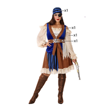 Cargar imagen en el visor de la galería, Disfraz Pirata Adulto mujer Para Carnaval Teatro Fiestas Cumpleaños