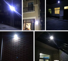 Cargar imagen en el visor de la galería, Luz Solar Con Sensor De Movimiento Lámpara Foco de LED Solar 120 COB 3 Funciones para Exterior Jardín Terraza Patio Balcon