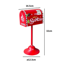 Cargar imagen en el visor de la galería, Buzón Americano de Metal Rojo Esquina – Decoración de Navidad 20.5x16x34 cm