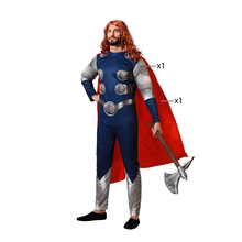 Cargar imagen en el visor de la galería, Disfraz SUPER HEROE COMIC TRUENO Hombre Adulto Para Fiesta Carnaval Teatro