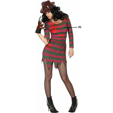 Cargar imagen en el visor de la galería, Disfraz guerrera Sangriento mujer adulto Para Halloween Carnaval Teatro