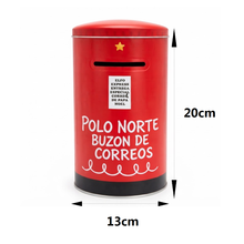Cargar imagen en el visor de la galería, BUZÓN NAVIDAD Metal 13X20CM - Adorno Decorativo Polo Norte