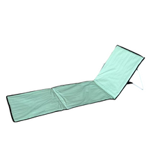 Cargar imagen en el visor de la galería, Esterilla de Playa y Piscina Acolchada, Esterilla Reclinable Plegable Tubo Acero y Tela Oxford 156 x 53 x 0.2 cm, Tumbona Silla Ligero Portátil con respaldo integrado para Playa Piscina Camping ....