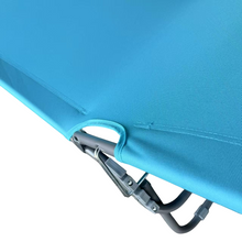 Cargar imagen en el visor de la galería, Tumbona Hamaca Plegable para Playa, Jardín, Terraza - Silla Hamaca Multiposiciones de Metal - 3 Posiciones 24 x 55 x 188 cm