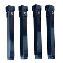 Cargar imagen en el visor de la galería, Juego pack 4 patas de somier metálicas con abrazaderas para cama