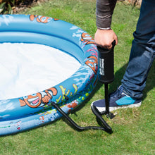 Cargar imagen en el visor de la galería, ESTWAY - Inflador Manual Air Hammer Inflation Pump 36-40 cm con Manguera Flexible y 3 Adaptadores para Diferentes Válvulas de Inflado con Movimiento Arriba-Abajo