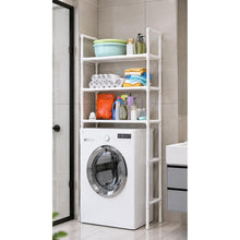 Cargar imagen en el visor de la galería, Estantería de Baño Blanca de 5 Niveles para Lavadora, Organizador de Almacenamiento con Gran Capacidad