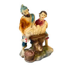 Cargar imagen en el visor de la galería, Escena Belen Matanza de oveja Resina para decoracion de navidad 7x11.5x15.5 cm