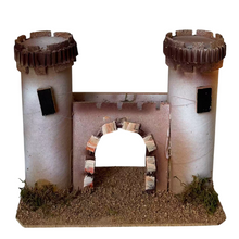 Cargar imagen en el visor de la galería, Castillo de Corcho para belén navideño, Castillo Miniatura belén para Aldea Decorativa para Nacimiento, Pesebre, Navidad, decoración Tradicional