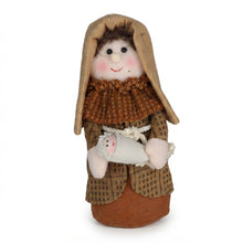 Cargar imagen en el visor de la galería, Nacimiento Figuras de Belén de Tela con Niño Jesús, 27 cm - Muñecos Decorativos de Navidad para el Hogar