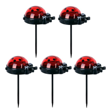 Cargar imagen en el visor de la galería, 5 Luces Solares de Jardín Mariquita LED Impermeables – Decoración Exterior para Plantas, Macetas, Césped, Balcón o Terraza