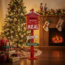 Cargar imagen en el visor de la galería, Buzón Real de Navidad - Decoración Navideña de Madera para Cartas de Reyes Magos, Adorno Festivo para Hogar y Regalo Infantil