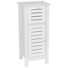 Cargar imagen en el visor de la galería, Mueble de Baño Armario Cajonera de MDF Independiente, Gabinete de Baño 1 Cajon con 1 Puerta Blanco