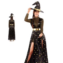 Cargar imagen en el visor de la galería, Disfraz Bruja Estrellas Mujer Adulto Para Halloween Carnval Teatro
