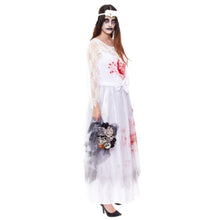 Cargar imagen en el visor de la galería, Disfraz Novia de la Muerte Mujer Adulto Para Halloween Carnval, Novia Muerta