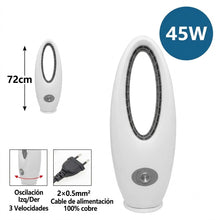 Cargar imagen en el visor de la galería, Ventilador de Torre Sin Aspas 45W 72 cm | Oscilación 3 Velocidades | Diseño Moderno Blanco