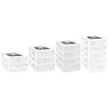 Cargar imagen en el visor de la galería, Cajonera de Cajones pequeños plástico almacenaje para ordenar hogar guardar el material de oficina u otros elementos