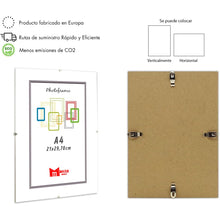 Cargar imagen en el visor de la galería, Marco de Foto de Vidrio Pack de 2 unds, portafotos sin marcos tipo de Clip, Marco Para foto