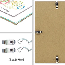 Cargar imagen en el visor de la galería, Marco de Foto de Vidrio Pack de 2 unds, portafotos sin marcos tipo de Clip, Marco Para foto